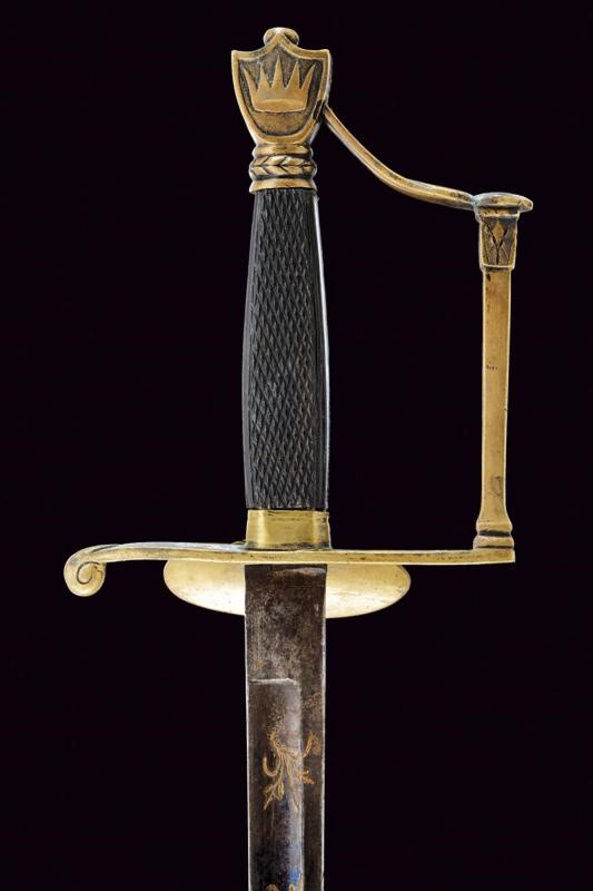 Spadino da ufficiale, Regno Italico, lunghezza 94,3 cm