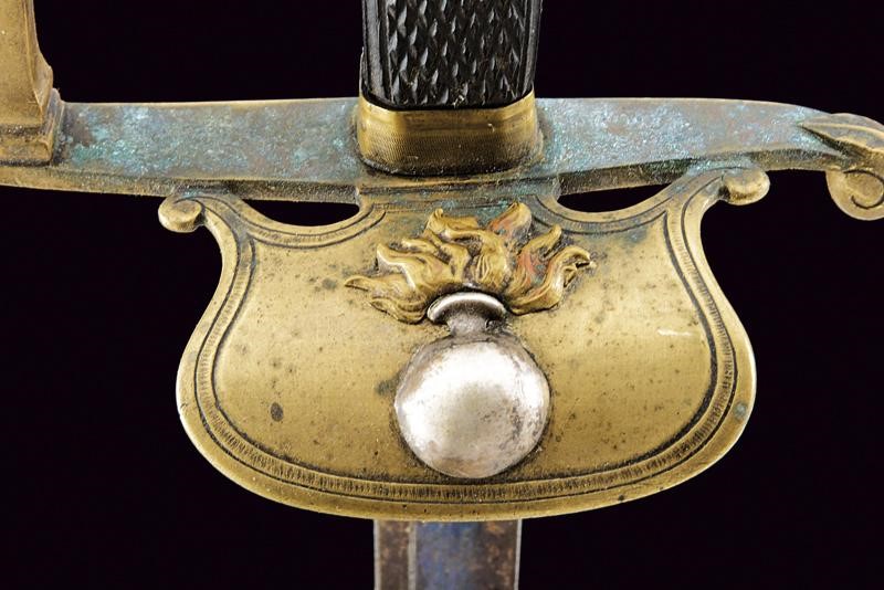 Spadino da ufficiale, Regno Italico, lunghezza 94,3 cm