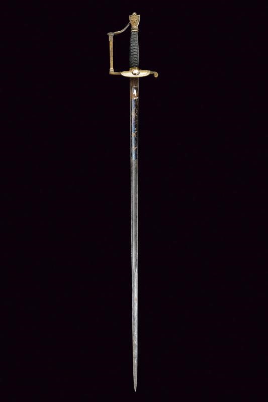 Spadino da ufficiale, Regno Italico, lunghezza 94,3 cm
