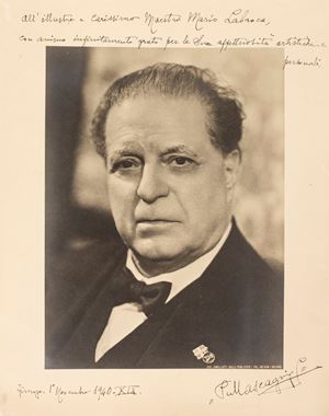 Pietro Mascagni - Foto con dedica