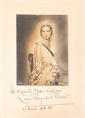 Principessa di Piemonte ( Maria Jose del Belgio) - Foto con dedica