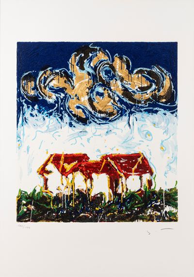 Paesaggio con Casette