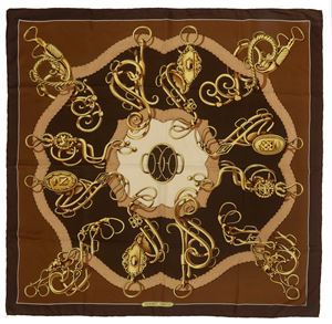 Profilé silk twil scarf