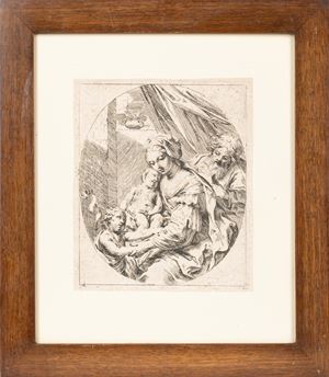 Elisabetta Sirani - Sacra Famiglia con San Giovannino