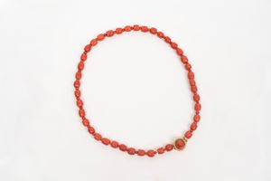 ☼ Collana in corallo, secolI XIX-XX