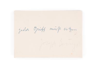 Jeder Griff..., cartolina, 1973