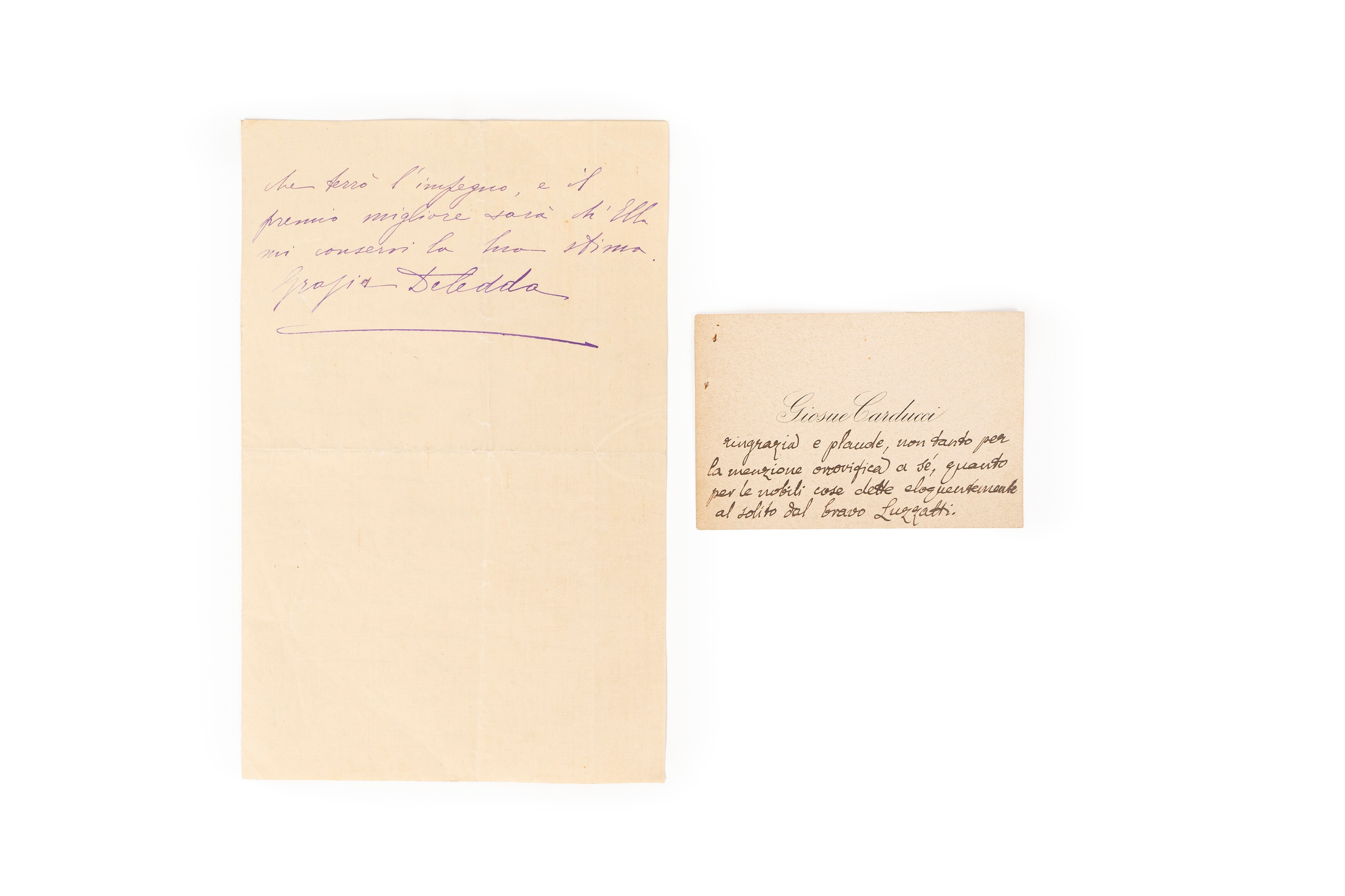 Grazia Deledda - Lettera