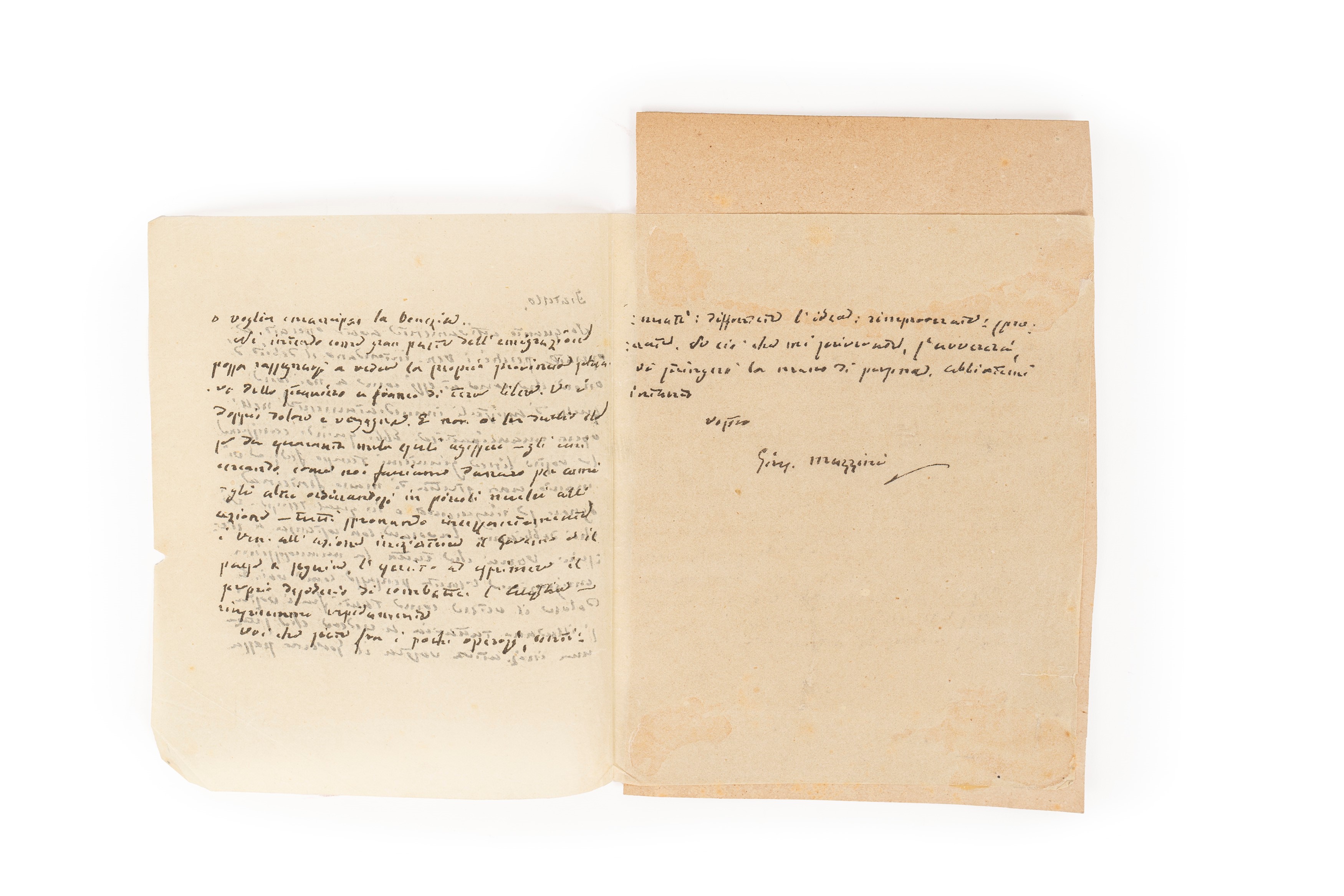 Mazzini, Giuseppe - Lettera