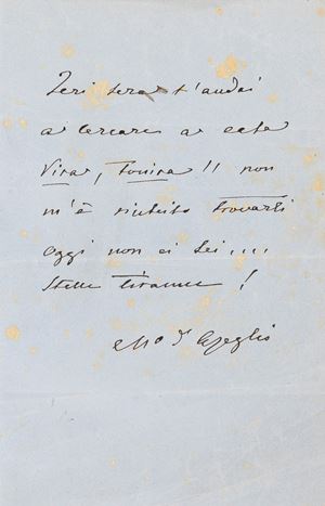 Massimo D'Azeglio - Lettera