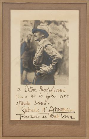 Gabriele D'Annunzio - Foto con dedica