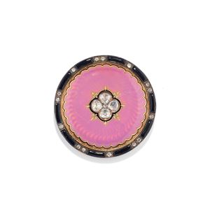 Enamel brooch
