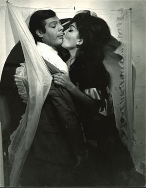 Marcello Mastroianni and Moira Orfei