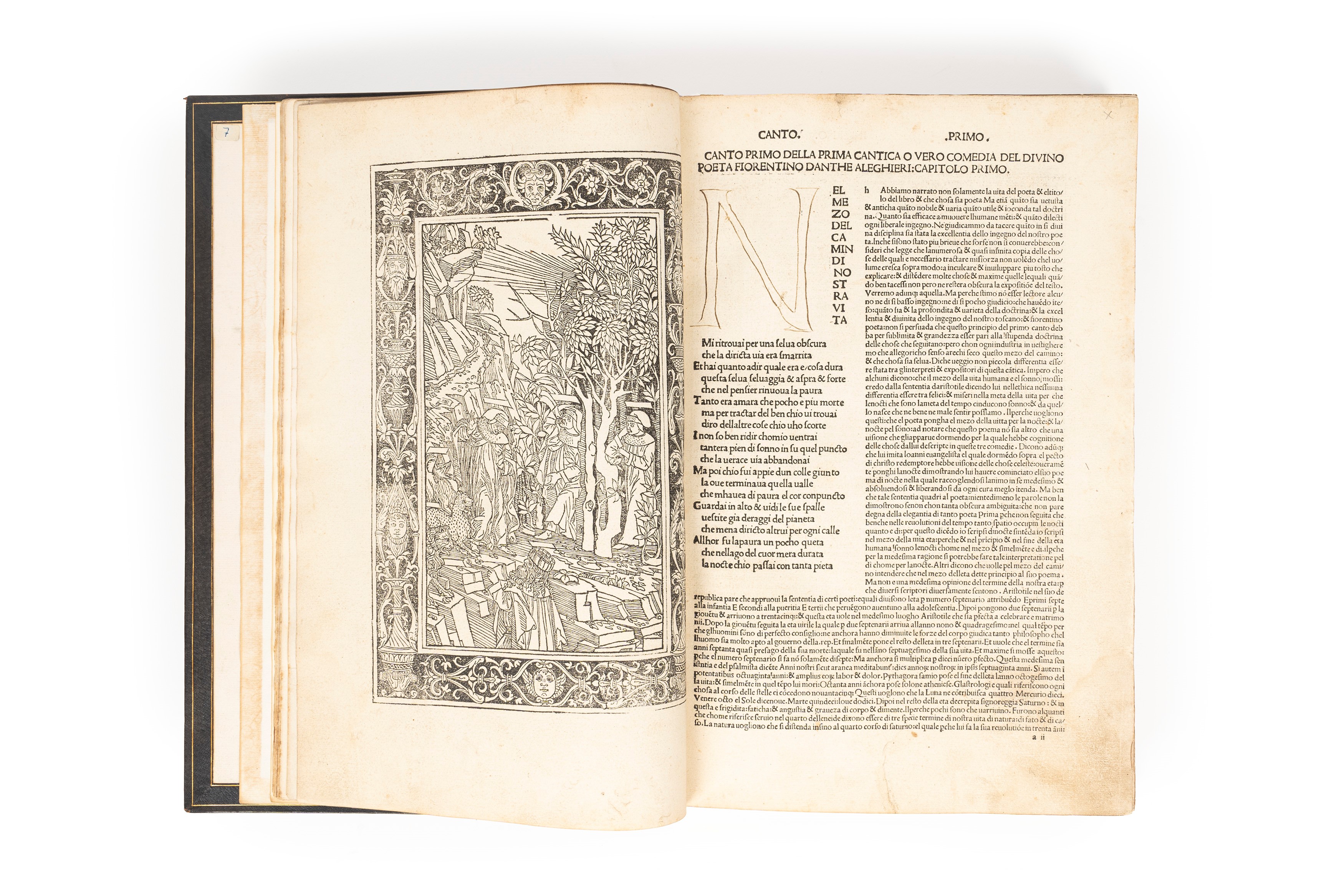 La Commedia [Commento di Christophorus Landinus]. Aggiunta: Marsilius Ficinus, Ad Dantem gratulat...