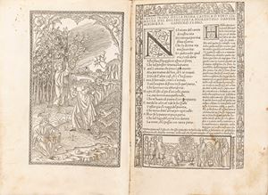Works of the divine poet Danthe with his comments: recorrecti et with every diligence newly imprinted in cursive letter
