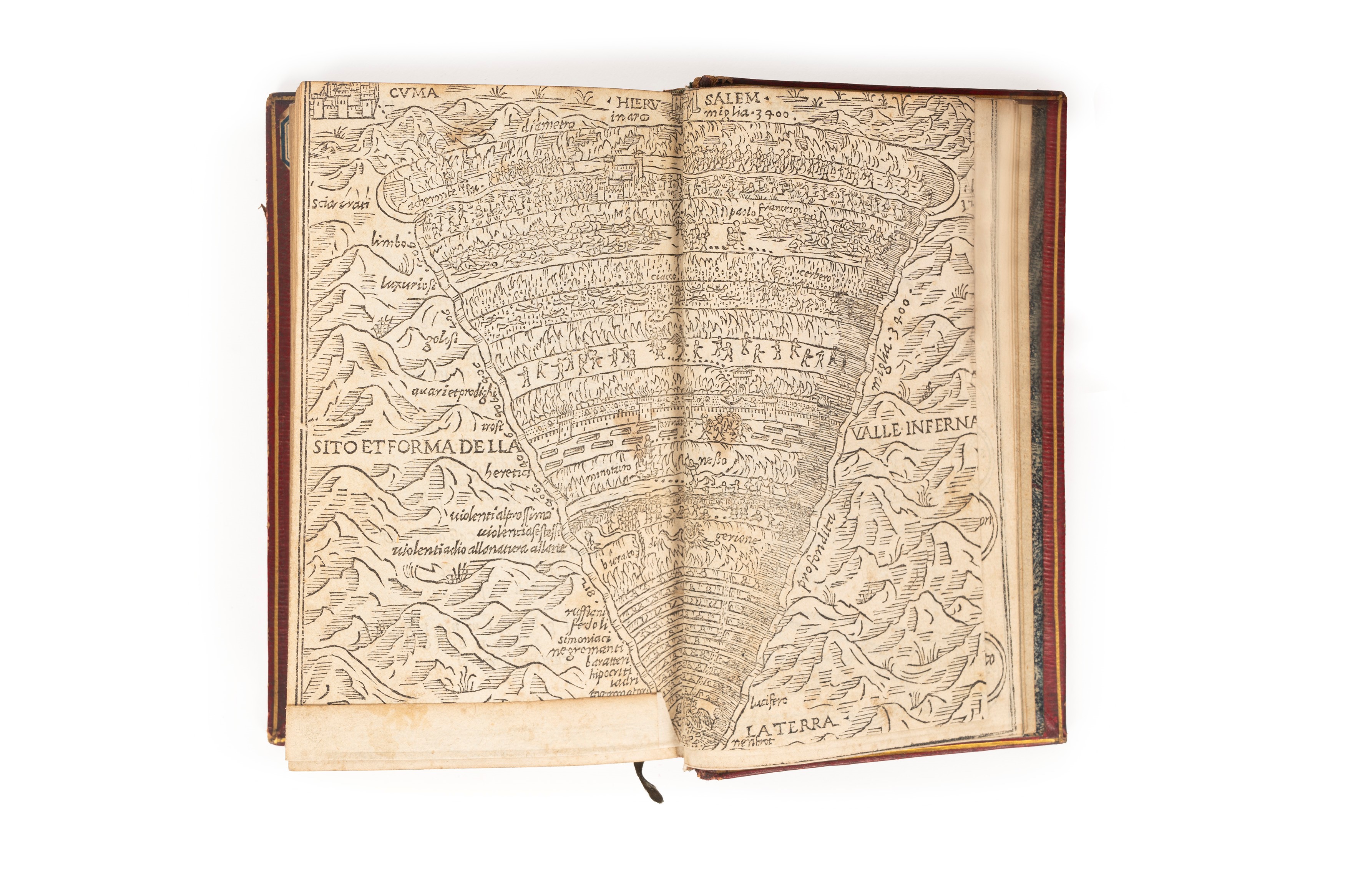 Dante Alighieri - Dante Col Sito, Et Forma Dell'inferno Tratta dalla Istessa Descrittione del Poe...