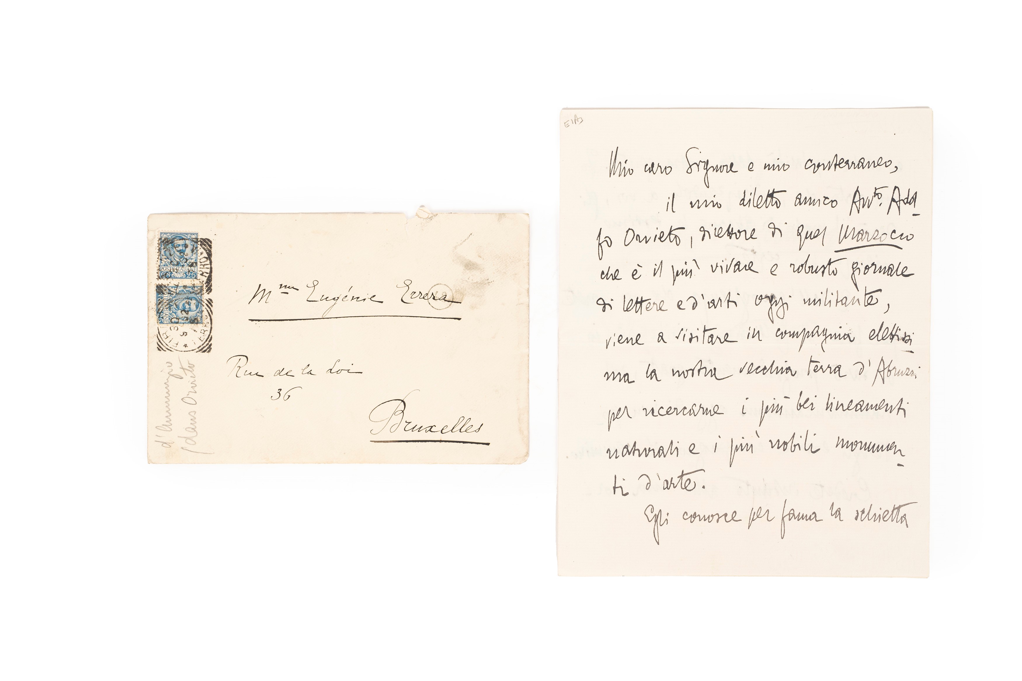 Gabriele D'annunzio - Lettera