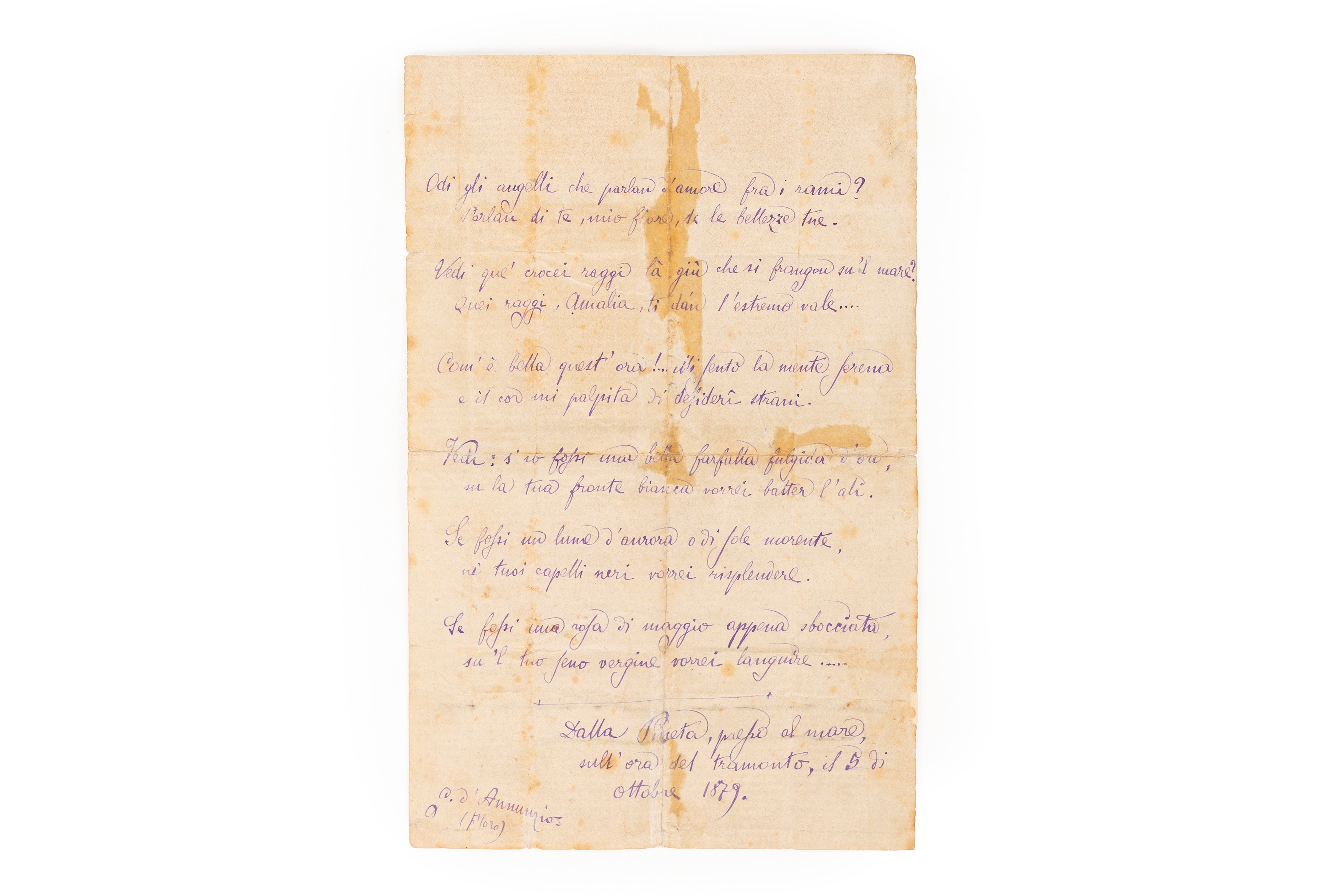Gabriele D'annunzio - Ora Soave. Elegia Barbara