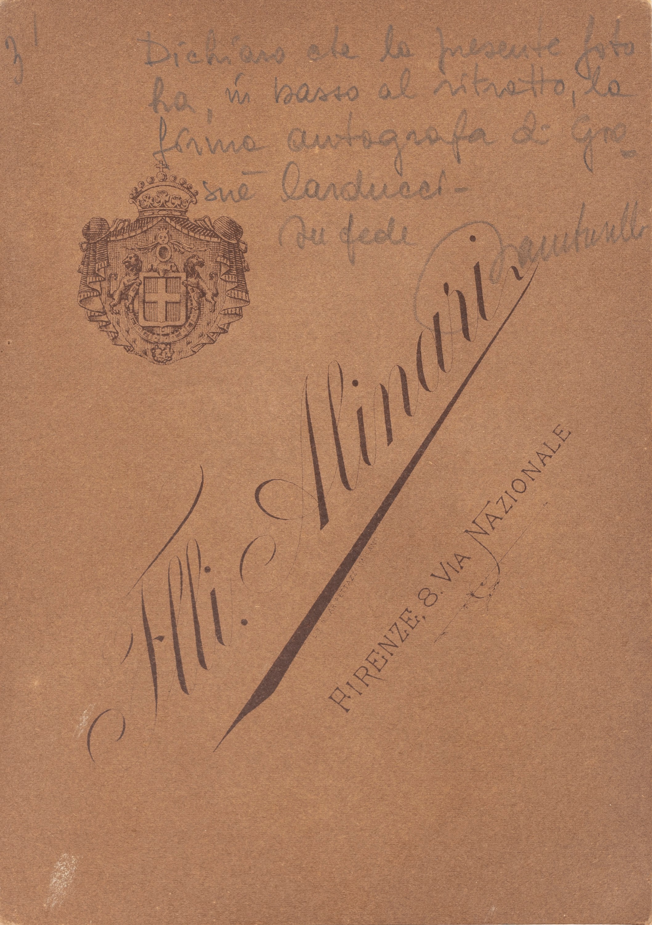 Carducci, Giosuè - Foto Autografata
