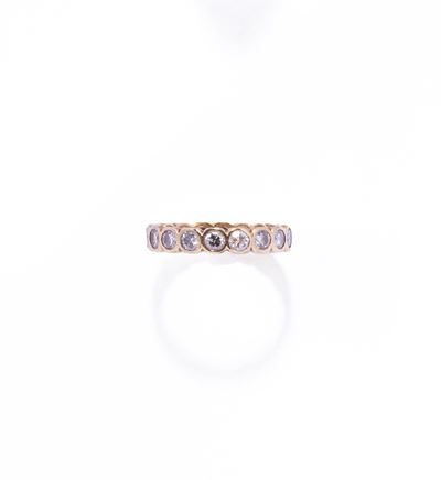 Anello Eternelle, in oro giallo 18k con diamanti taglio brillante