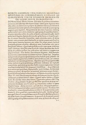 Commentaries in Juvenalem