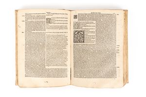 Virgilio, Publio Marone - Opera [Bucolica and Georgica, with argumenta (comm. Servius, Landinus and Mancinellus); Aeneis, with argumenta (comm. Servius, Donatus and Landinus)]. Add: Maphaeus Vegius: Liber XIII Aeneidos. Additional texts