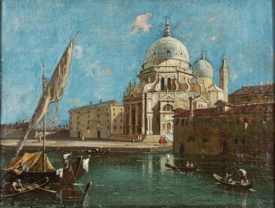Veduta della Chiesa di Santa Maria della Salute a Venezia
