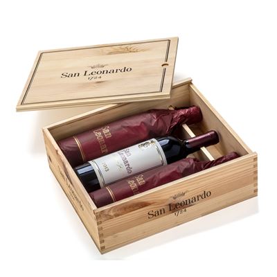 Cassa in legno con 3 Bottiglie - Annate 2000/2005/2013