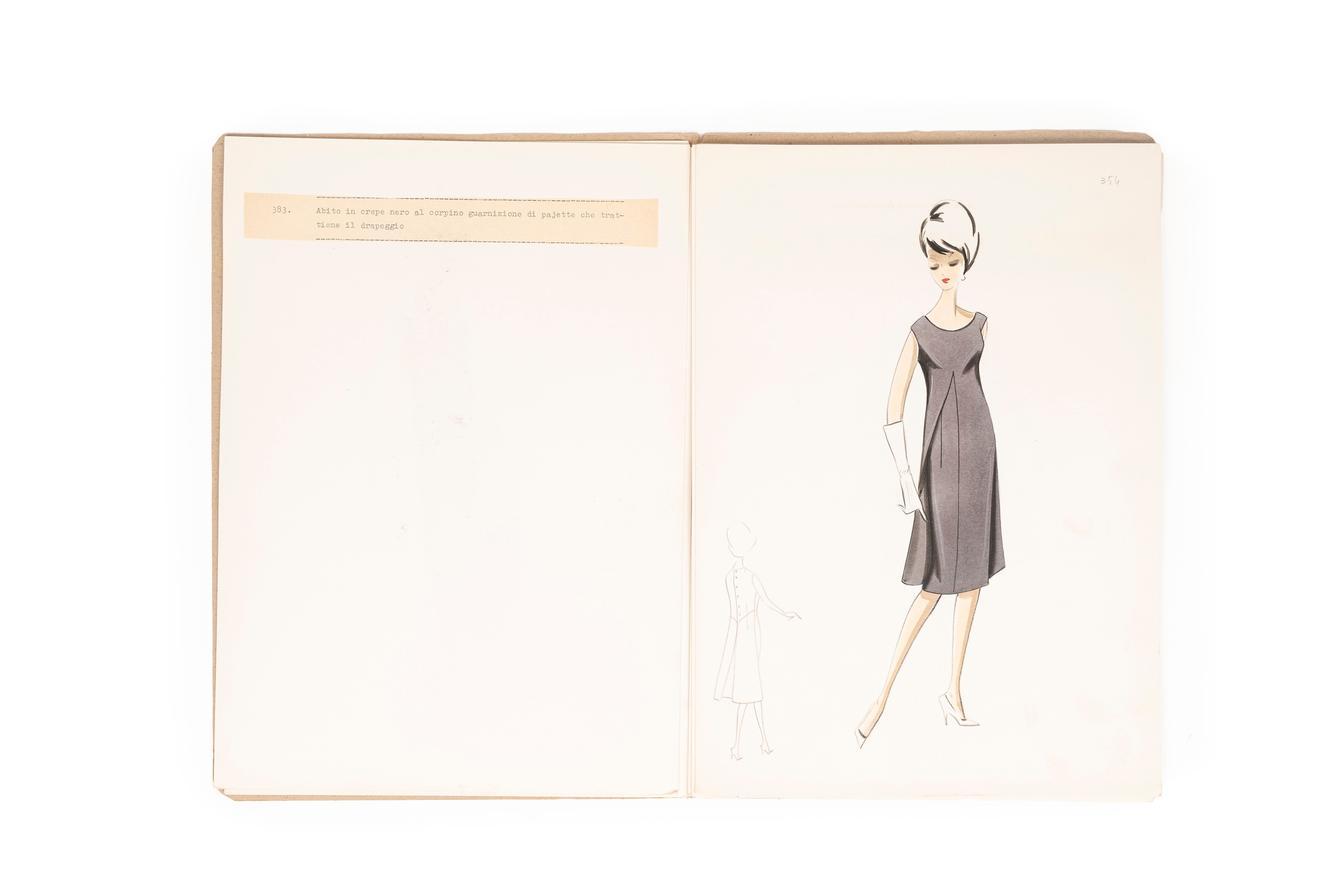 Album con Figurini e Modelli di Moda