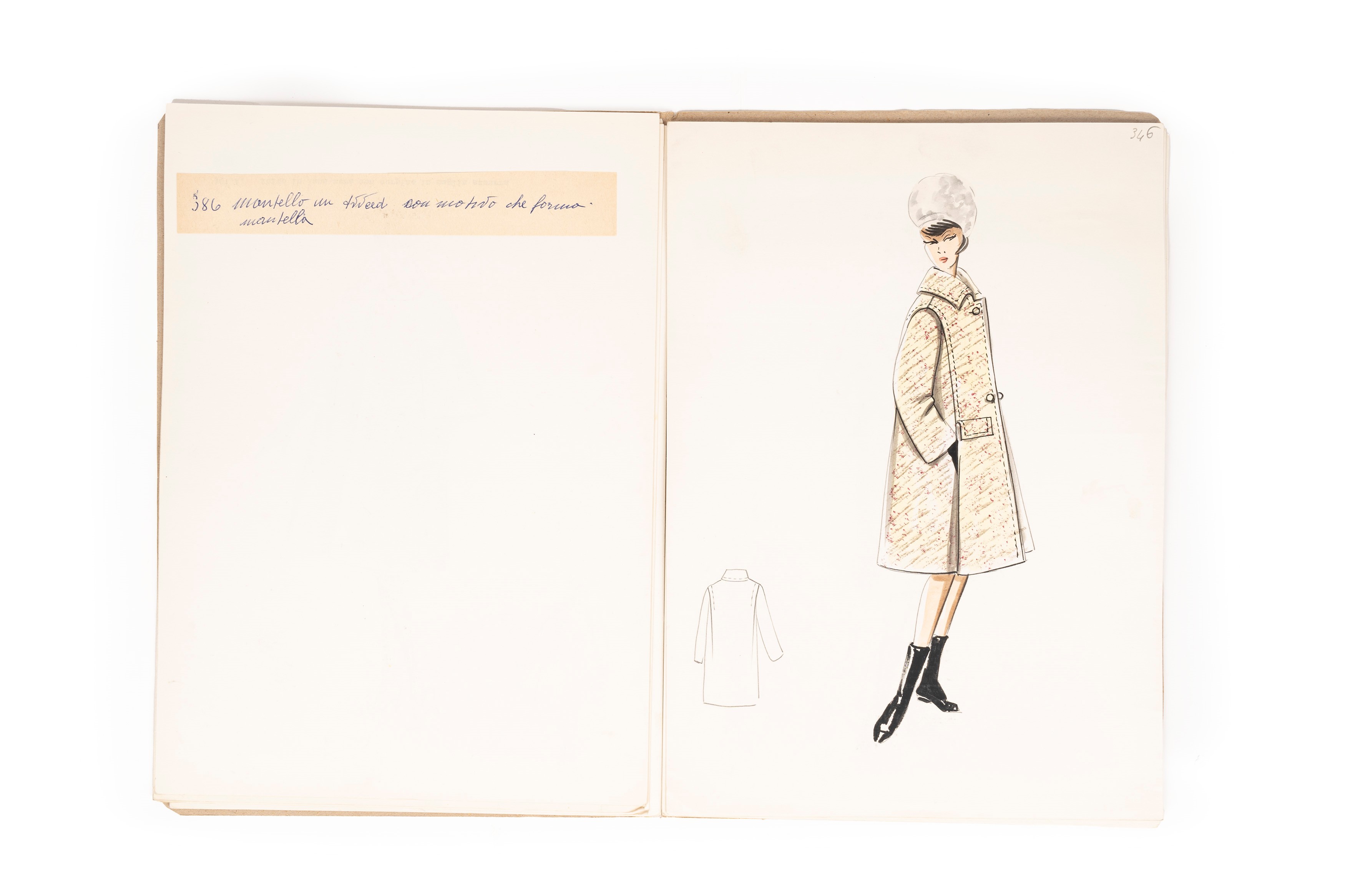 Album con Figurini e Modelli di Moda