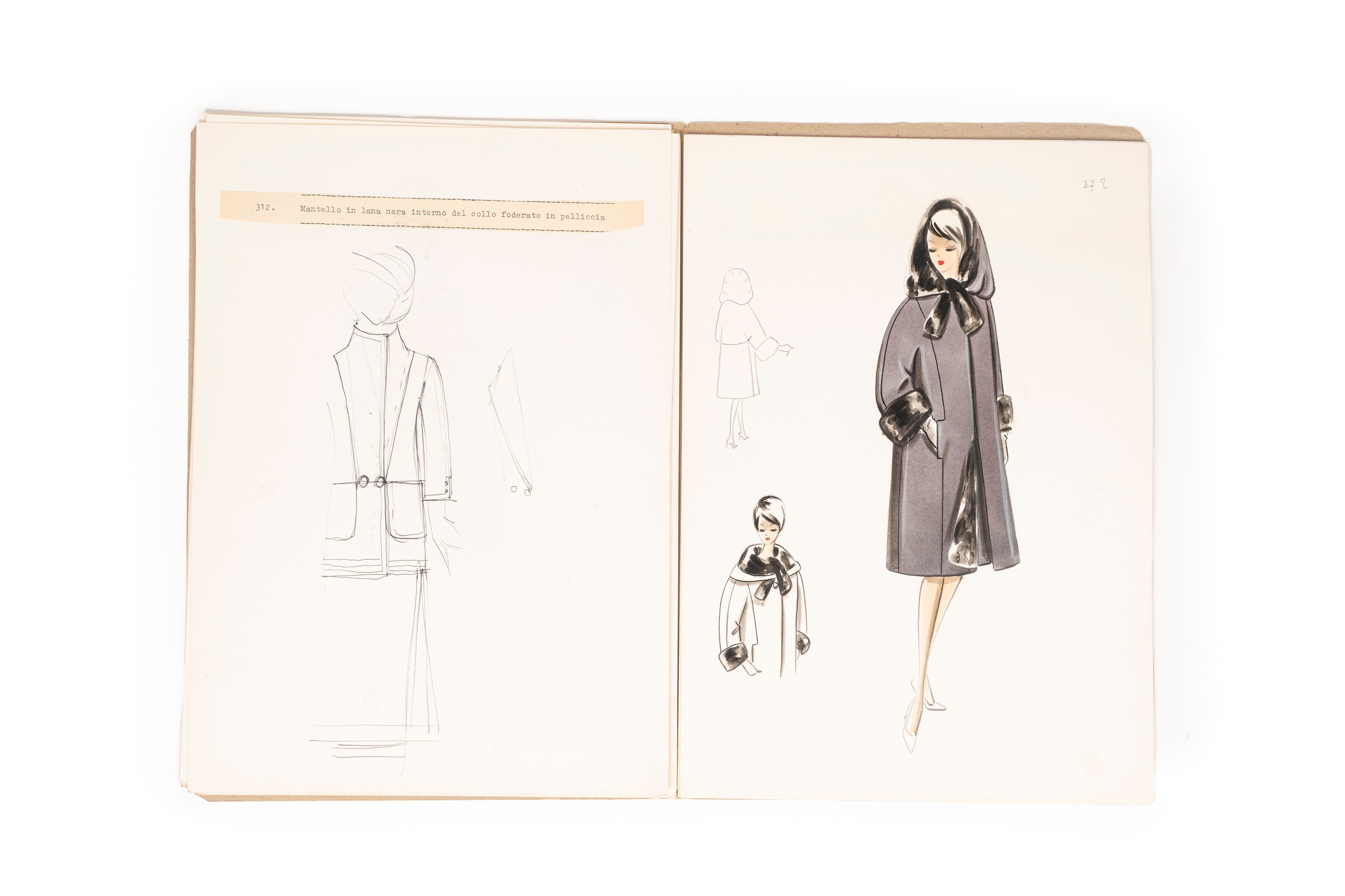 Album con Figurini e Modelli di Moda