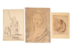 Lotto composto da tre disegni di epoche diverse