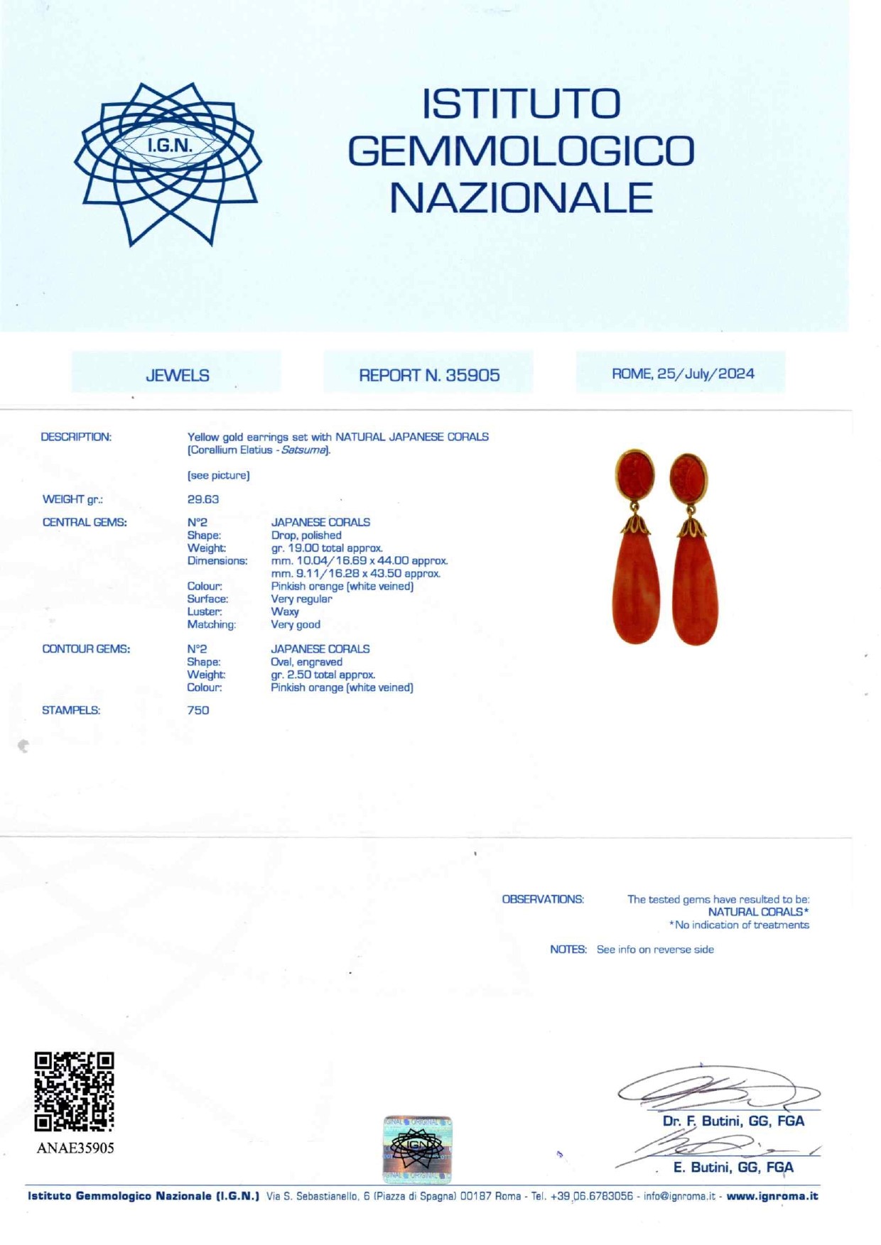 Lotto di Gioielli con Corallo