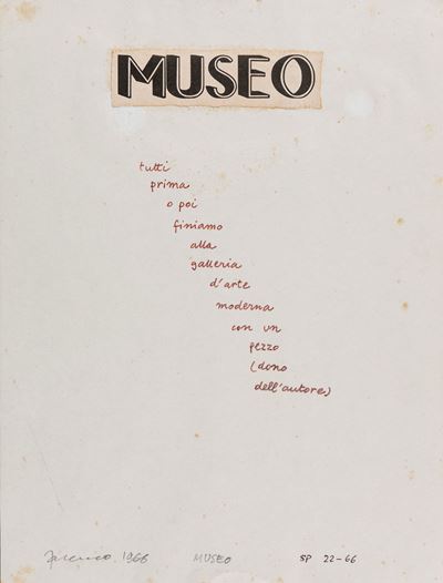 Museo - tecnica mista e collage su carta