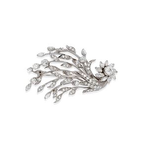 Diamond brooch