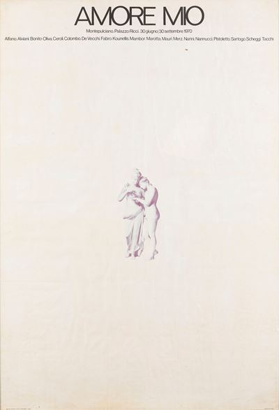 Amore mio, poster in cornice con vetro