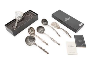 Six commemorative spoons