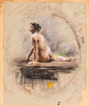 Mancini Antonio - Female nude from behind