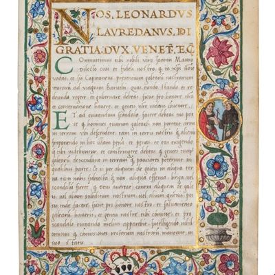 Loredan Leonardo, Commissione dogale, documento pergamenaceo del 1509