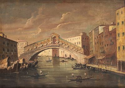 Veduta del Ponte di Rialto a Venezia