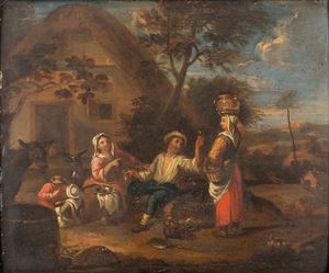 Sosta di contadini