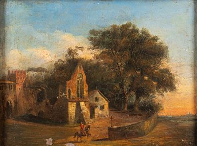 Paesaggio con Fortificazione e Cavaliere