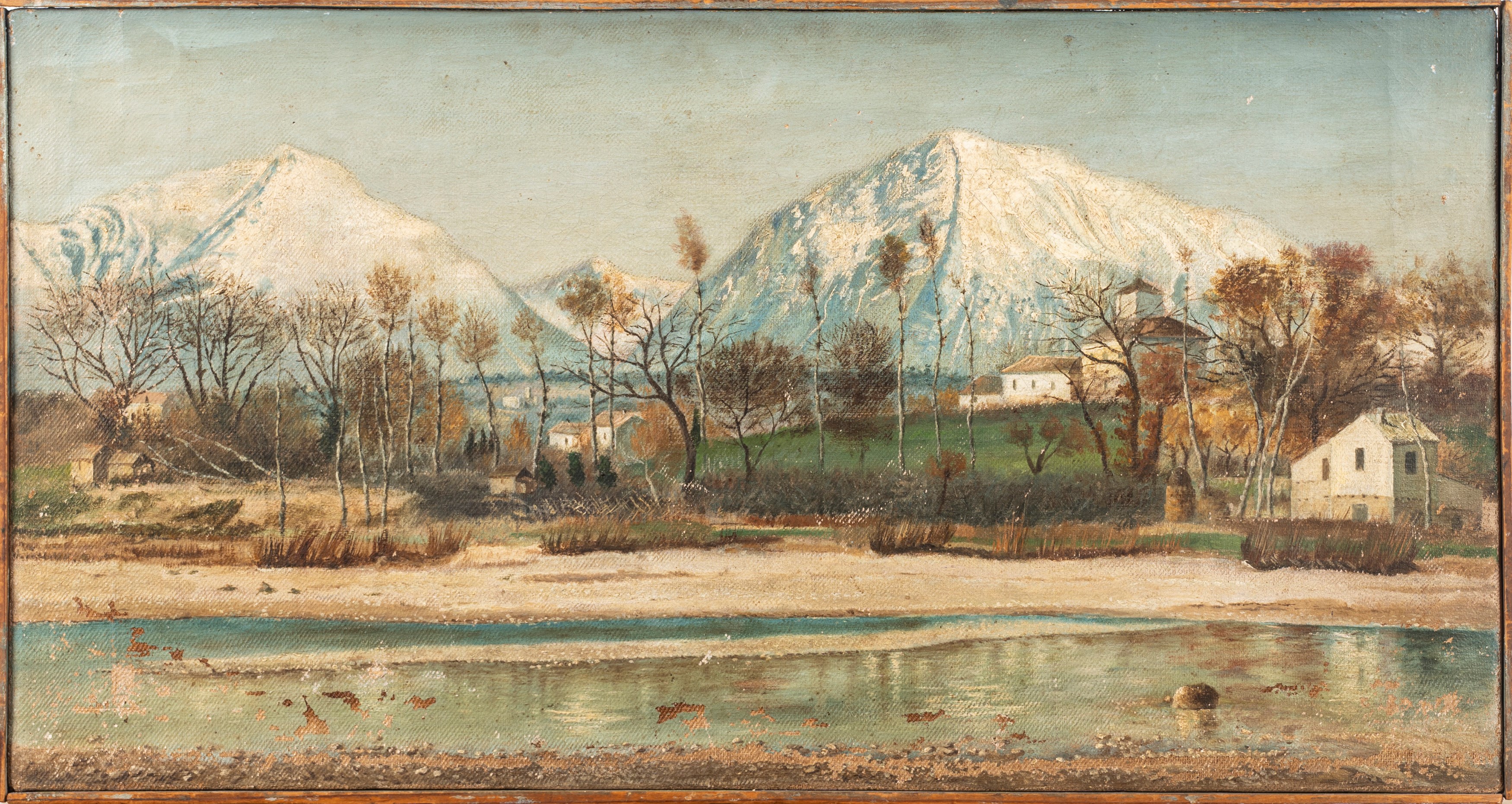 Scuola Italiana, Secolo XX - Veduta della Catena Montuosa della Majella