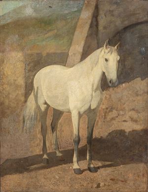 Scuola toscana, secolo XIX - White horse
