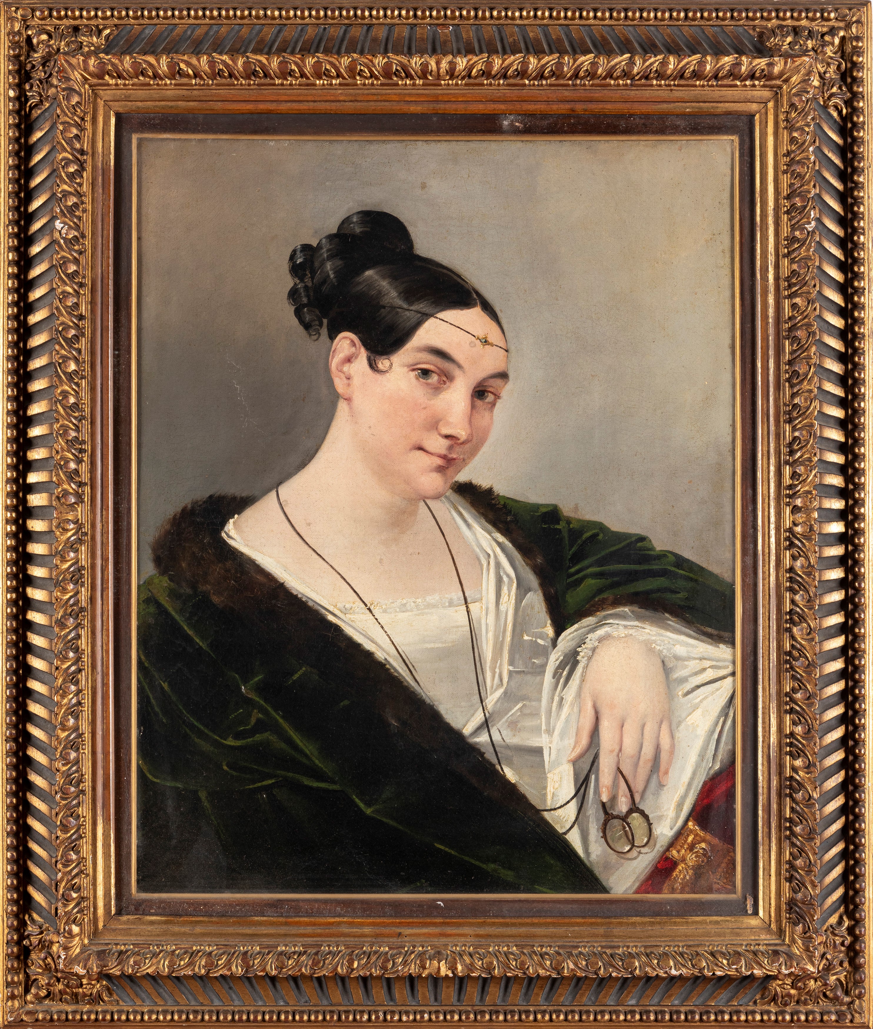 Maestro Mitteleuropeo, Secolo XIX - Ritratto Femminile