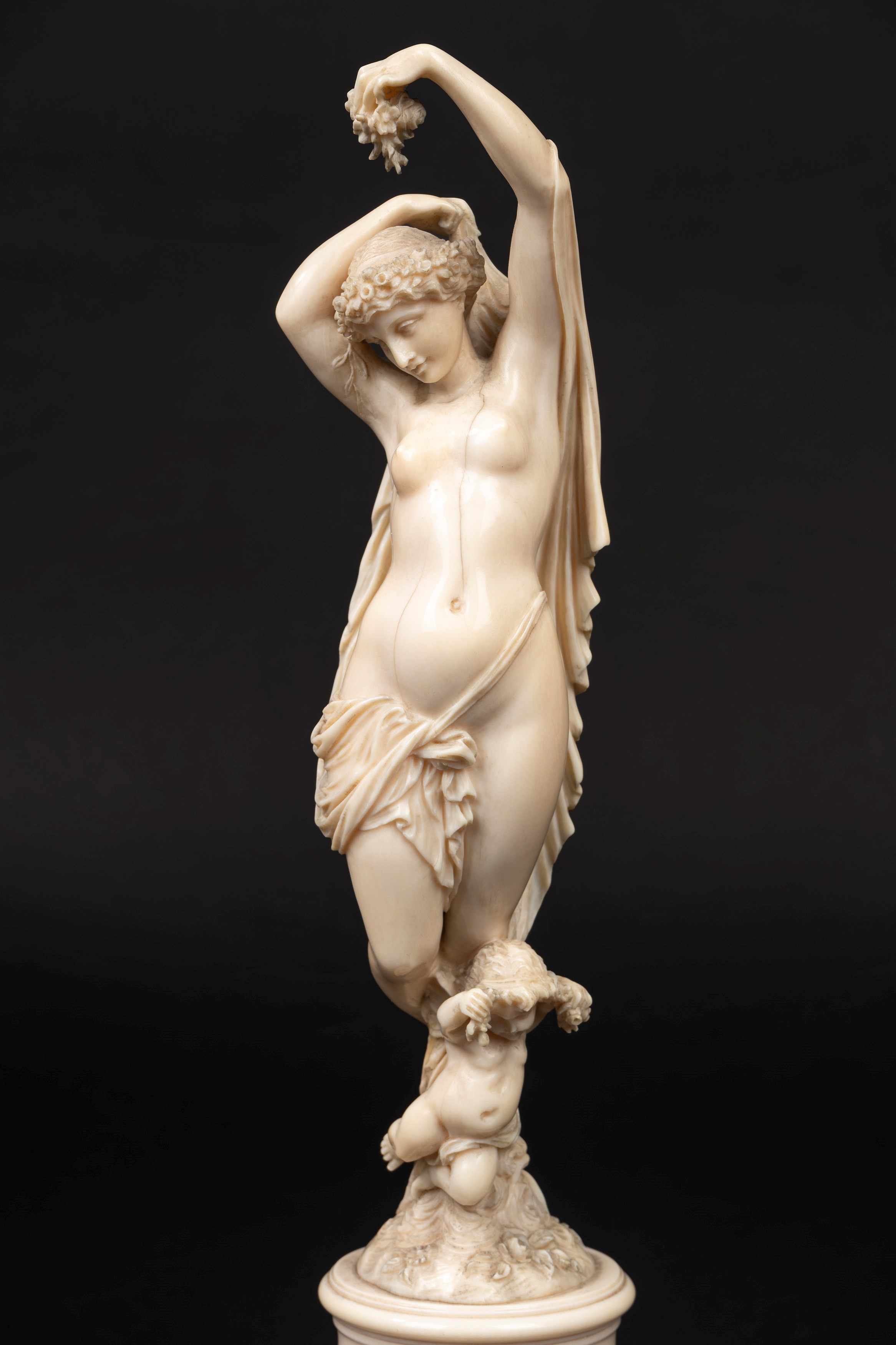 Scuola Francese, Secolo XIX - ☼ Venere e Amore (allegoria della Primavera)