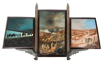 Trittico con la Battaglia di Hermada