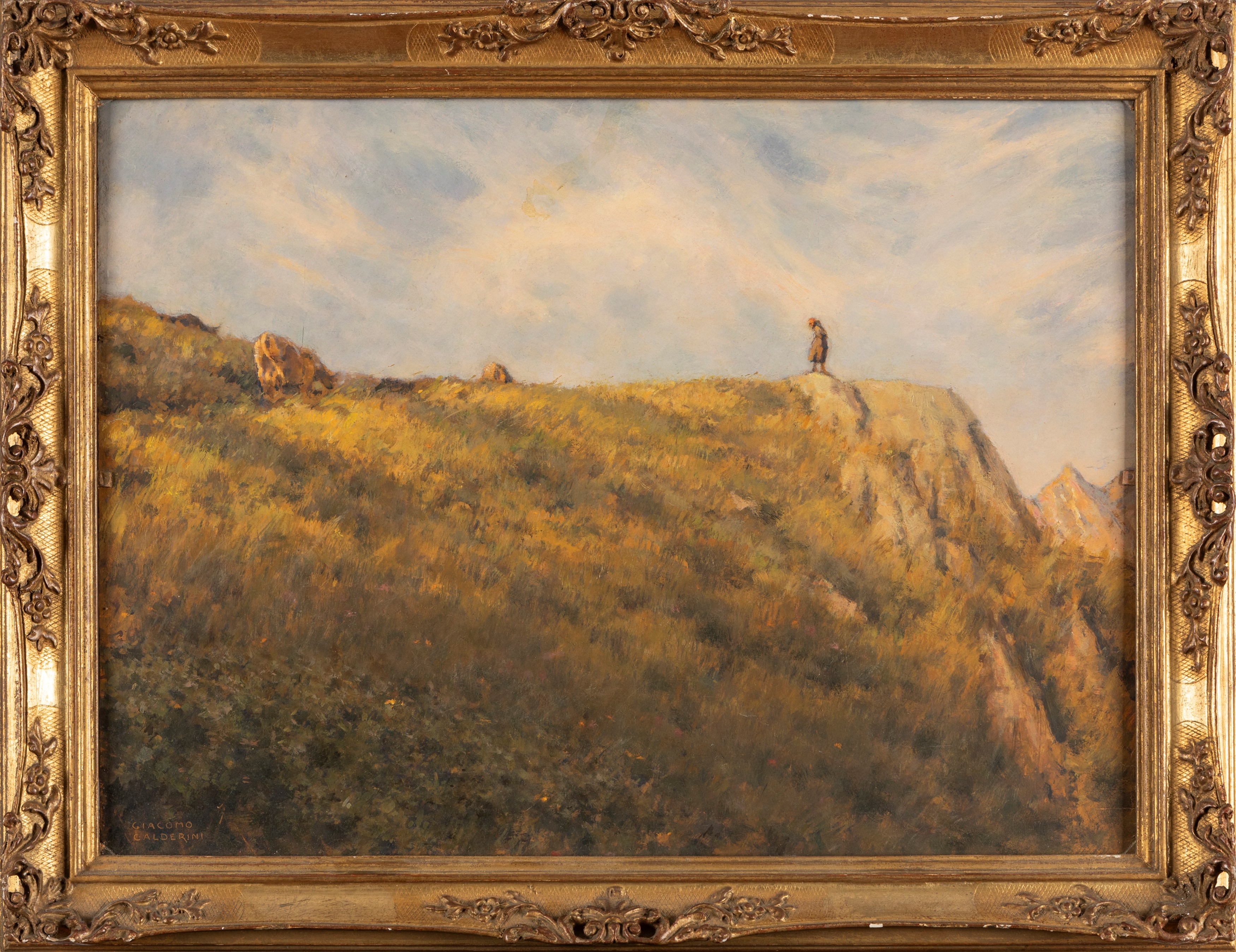 Giacomo Calderini - Pastorella sul Monte Ostano