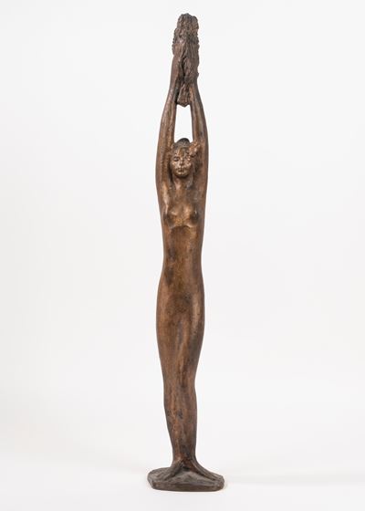 Nudo Femminile con Spighe in Mano