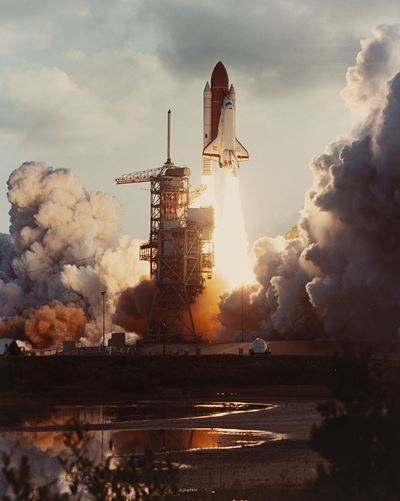 Kennedy Space Center, Space Shuttle - Stampa cromogenica vintage su carta Kodak, 1983