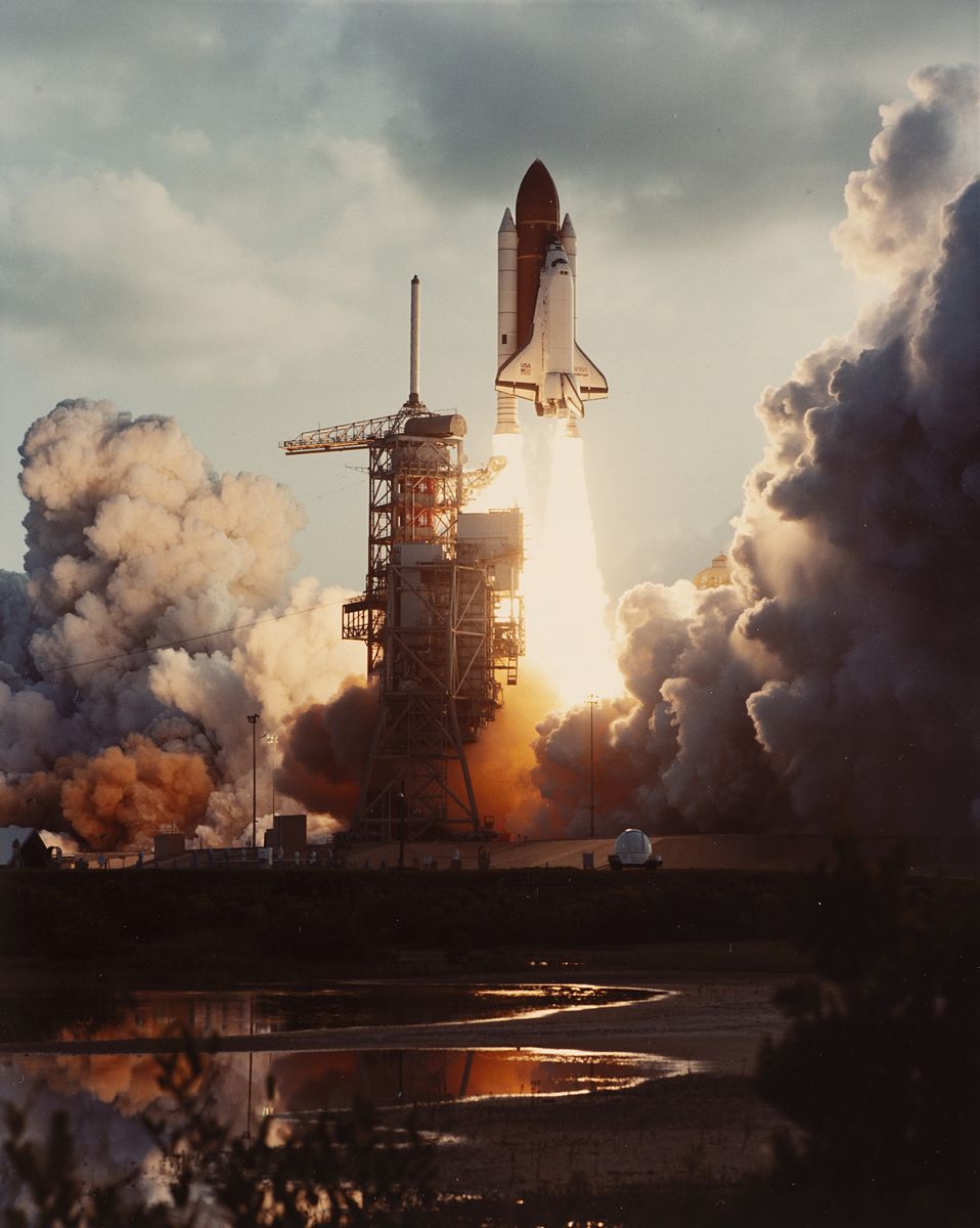 Nasa - Kennedy Space Center, Space Shuttle - Stampa cromogenica vintage su carta Kodak, 1983